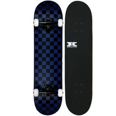 Krown Rookie Skateboard Complete Black/Blue Checker 7.75″