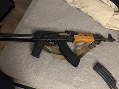 Airsoft Gear Lot AK47 M70AB2 Zastava Kalashanikov AEG Skorpion Shotgun chestrig