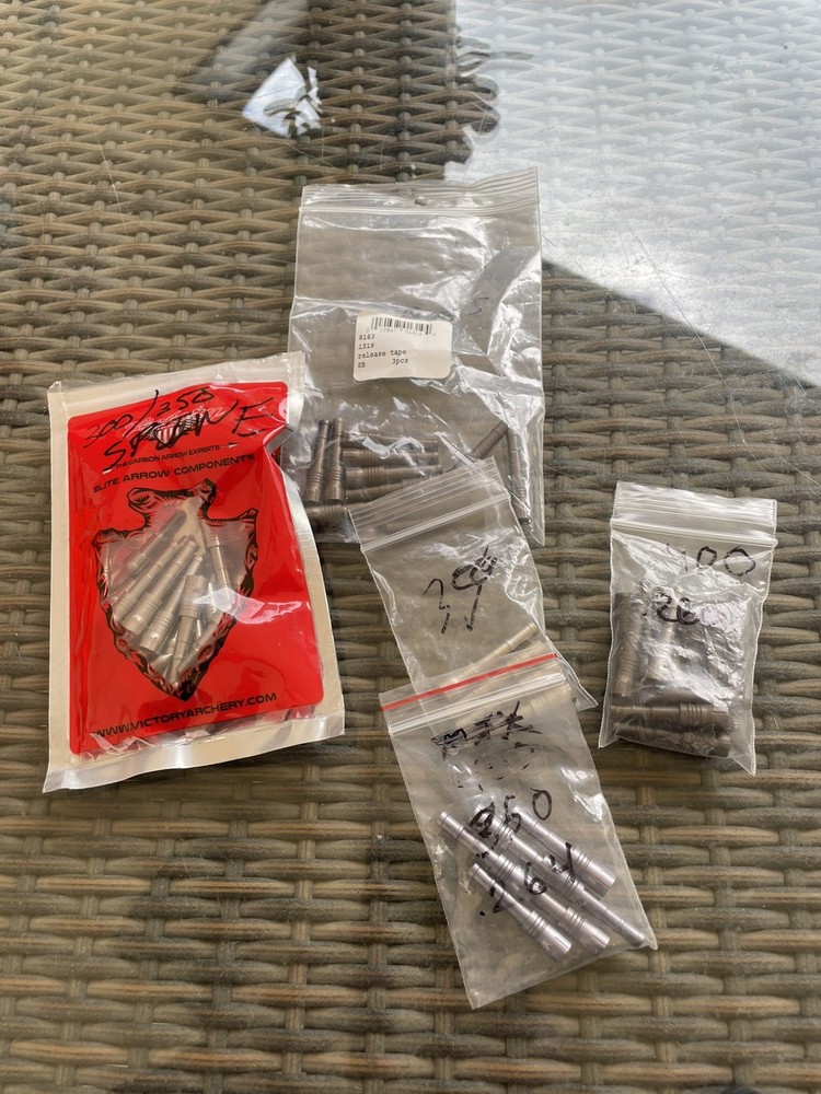 Victory Archery Insert Rip .267 lot of random other sizes with it