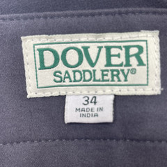 Dover Saddlery Gray Wellesley Tech Knee-Patch Riding Breeches Womens Sz 34 NEW