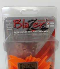 Bohning Archery Blazer 2 Inch Broadhead Vanes: (36 Pack) Neon Orange: NOS