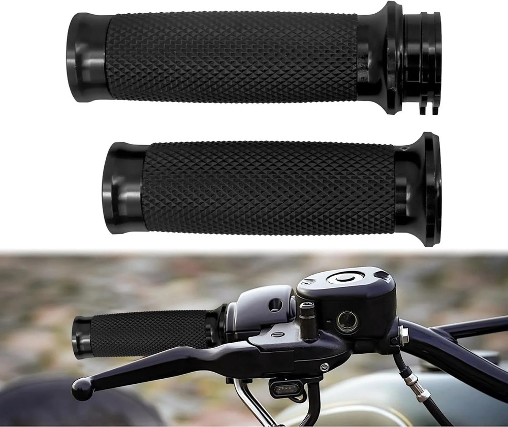 Motorcycle 1 inch Grips Handlebar Fit for Harley 25MM Throttle Hand Sportster…