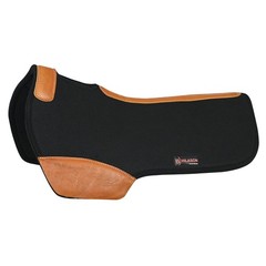 C-P100 Hilason Western Wool Felt Gel Horse Saddle Pad W/ Distressed Wear Leather