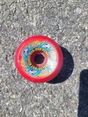Vintage 80s NOS Powell Peralta Red Rat Bones Skateboard Wheels 60/93A
