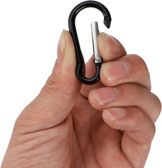 10 PCS Aluminum Carabiner D Shape Spring Clip Snap Key Hook Keychain Buckle