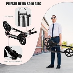 Non-Electric Scooters for Kids 8-12, Teens & Adults – Foldable Commuter Black