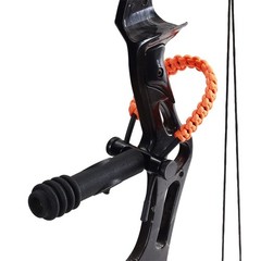 SOPOGER Archery Bow Wrist Sling Adjustable Hunting Strap Braided Orange