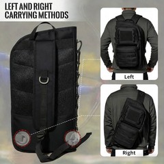 Lightweight Back Arrows Quiver with Molle System Pocket Foldable Hip Arrows Bag