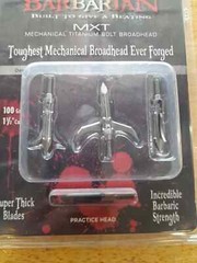 Cobra Barbarian MXT Broadhead 100 gr. 1.5 in. Cut Expandable Titanium 3 pk. NEW