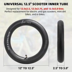 12.5 x 2.5/2.75/3.0 Scooter Inner Tubes with TR87 Angled Valve Stems – HeavyD…