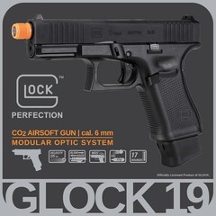 Airsoft Pistol CO2 Full Blowback – G19 Gen5 Semi Auto 325 FPS 17 Rds 6mm BBs