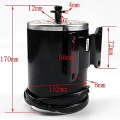 48V 1000W Brush Electric Motor & Controller Kit Trail Quad Golf MX350 E300 MX650