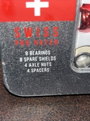 Andale Swiss Pro Rated Skateboard Bearings and Hardware Kit! Swiss Bearings