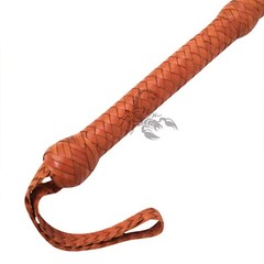 Handmade Bull Whip 04 Feet 16 Strands Real Cowhide Leather Rope Core Bullwhip