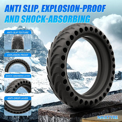 8.5X2 Inch Solid Tires for Electric Scooters 50/75-6.1 Scooter Tire Compatible w