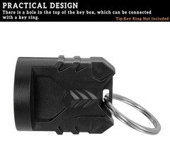 SAUTVS Sporty Key Holder for Polaris RZR Ranger Sportsman, normal, Black