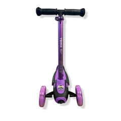 $122 YBike Purple GLX Boost Kid Kick Light-Up Scooter Adjustable Steering Handle