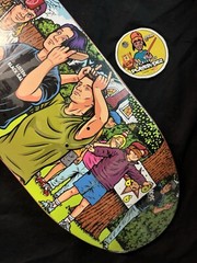 SIGNED Serial Party 2 GLOW IN DARK Sean Cliver Strangelove Skateboard Deck AUTO