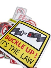 50 warning theme waterproof sticker skateboards bicycle PC Graffiti Decals Mix