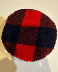FRESH LIDS INC RED BLACK BUFFALO PLAID SHERPA BEANBAG 7” GAME TOSS CORN HOLE TOY