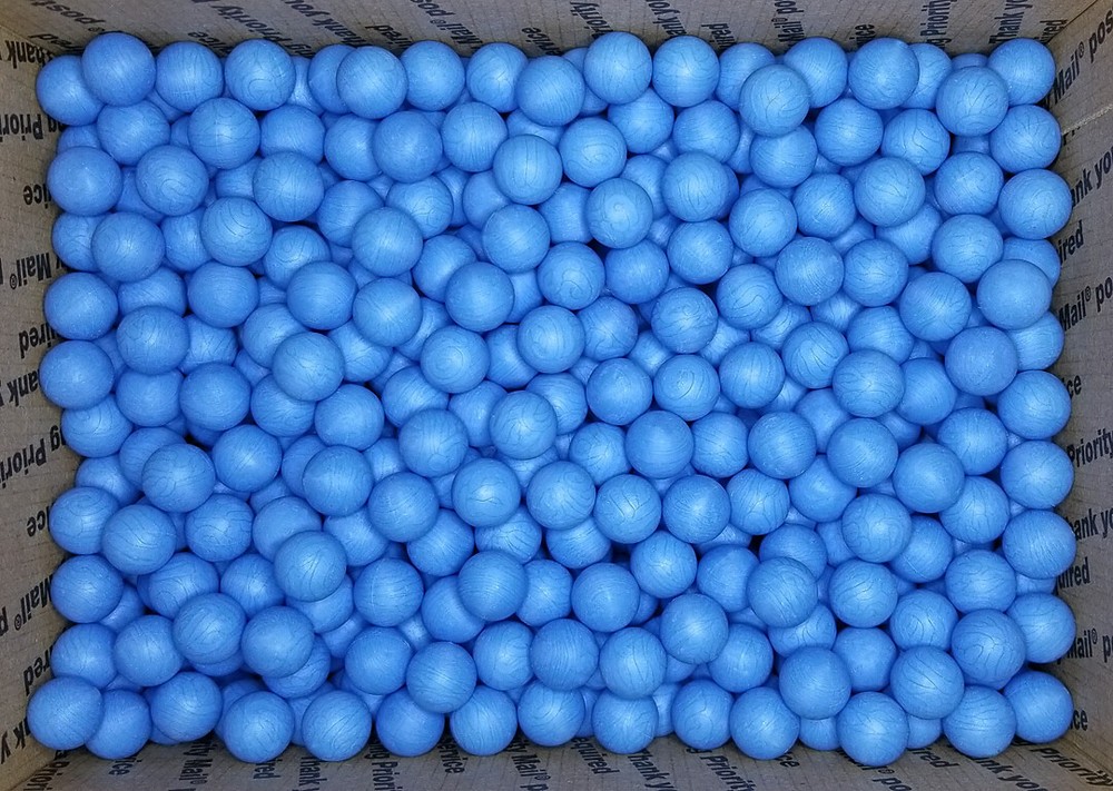500 Ultra PREMIUM .68 cal BLUE Reusable Paintless Practice Paintballs c-REBALLS