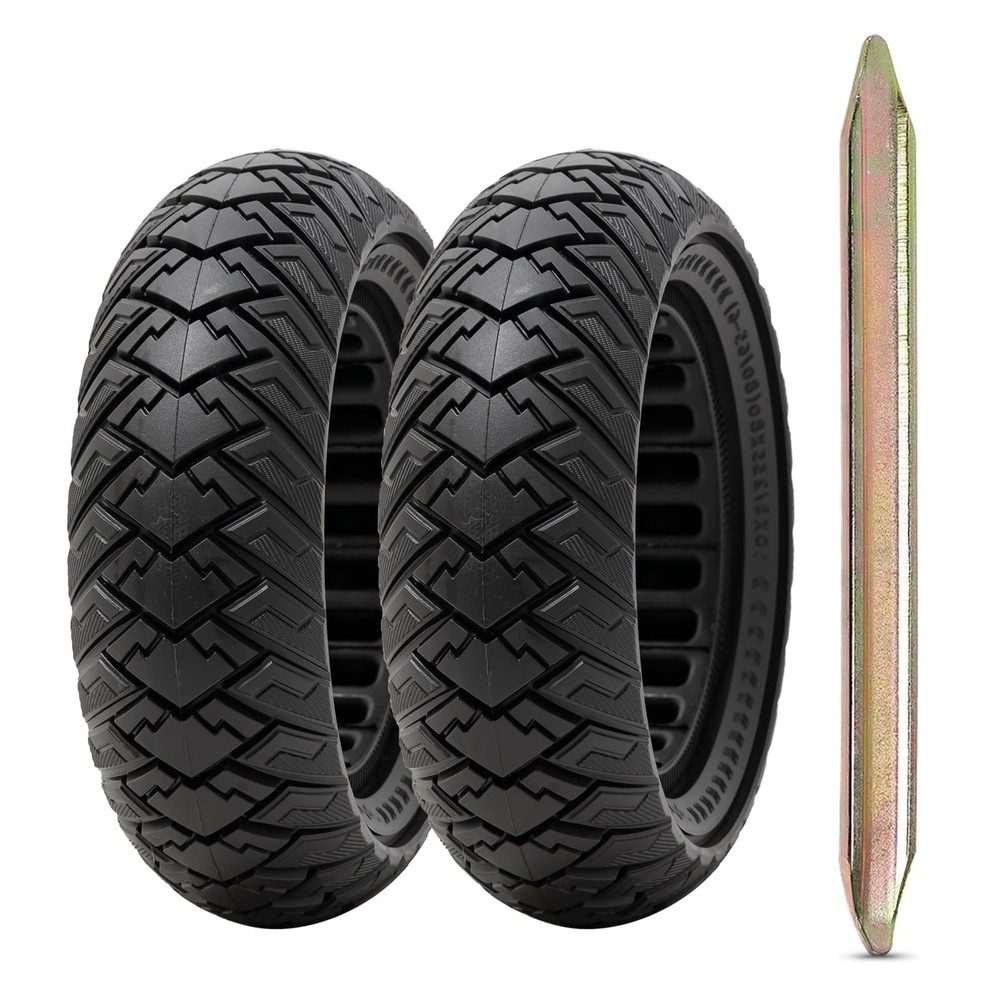 2 PCS 10×3.0 255×80 (80/65-6) Solid Tire,10 Inches Electric Scooter Wheels 10…