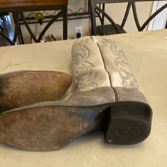 Dan Post Western Cowboy Boots Gray Suede Leather Men’s US 10 D, MPN 1091401