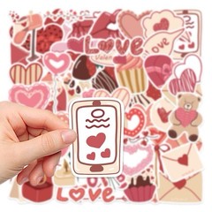 30Pcs Random Cute Love Theme Valentine’s Day Vinyl Waterproof Stickers Decals