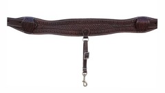 Horse Western Basket Weave Tooled Leather Rear Flank Saddle Cinch Billets 9779BR