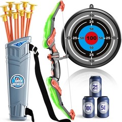 Kids Bow and Arrow Set, LED Light Up Archery Toys Set for Kids Ages 4-8 8-12