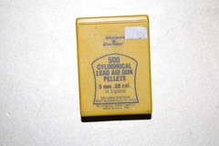 vintage Benjamin Sheridan 5mm .20 caliber air rifle pellets 500 ct. cylindrical