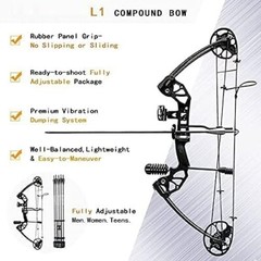 Compound Bow Draw Weight 0-70 Lbs for Pull Beginner and Intermediate Archer F…