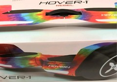 Hover-1 Rebel Hoverboard Rainbow Tie-Dye UL 2272 Certified LED 6MPH NEW