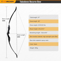 Durable Archery Bow for Teens – 30lbs Draw Weight