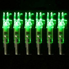 6PCS Led Lighted Nocks for Arrows with .244″/6.2mm Inside Diameter for Hunting