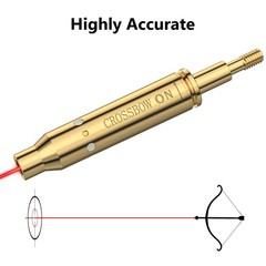 Crossbow Laser Bore Sight with On/Off Switch Red Laser Bow Archery Laser Sigh…