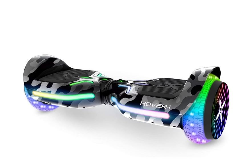 Hover-1 i100 Electric Self Balancing Scooter w/6 Mile Range White/Grey Camo