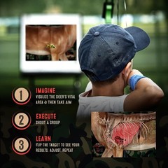 Deer Target 2-Sided Paper 18×26 inches (folded to 6.5×9 inches), Full Color