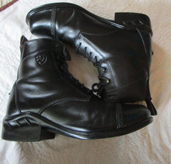 WOMENS ARIAT 10B BLACK STYLE 10000801 HERITAGE PADDOCK LACED UP BOOTS