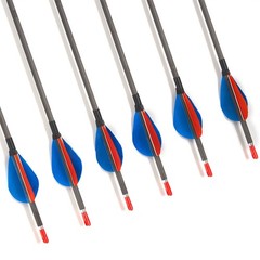 31″ Pure Carbon Arrows Real Feather Spine500-900 Archery Bow Hunting Shoot 12PCS