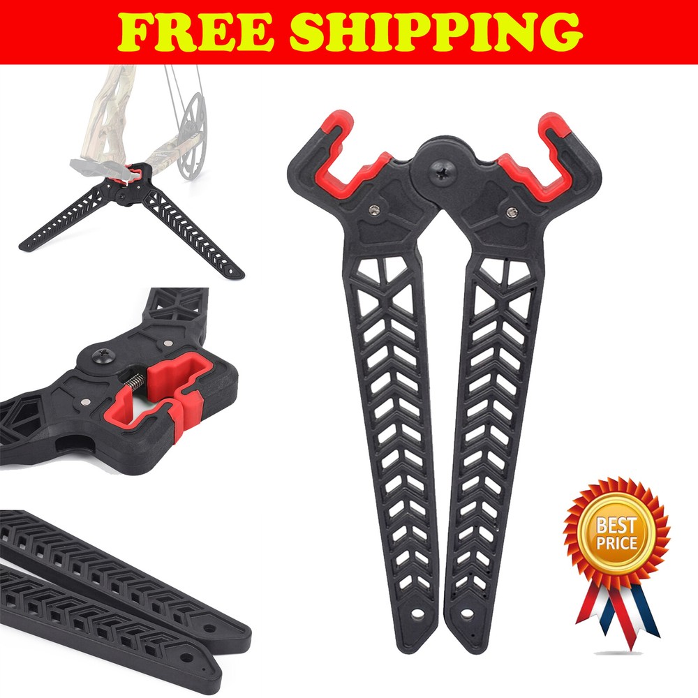 1X Kick Stand Archery Compound Bow Holder Target Hunting Range Protection 22cm