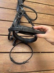 Artemis Infinity Dressage Bridle – Black, Full, EUC