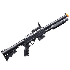 UKARMS Spring Shotgun w/ Pressure Switch Laser, Mock Red Dot Scope, Retractable