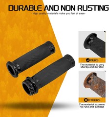 Motorcycle 1 inch Grips Handlebar Fit for Harley 25MM Throttle Hand Sportster…