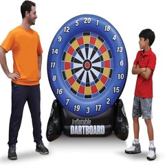 Pro Ball Sports Inflatable Dartboard 5 ft Tall Includes 6 Darts Land/Water Use