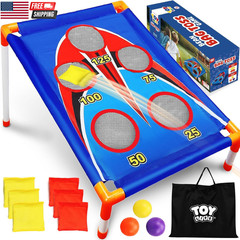Bean Bags Toss Carnival Games, Cornhole, Outdoor Toys for Kids Ages 4-8, Backyar
