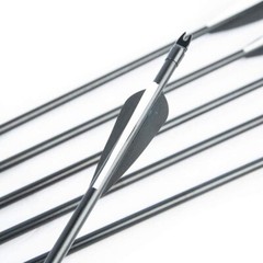 12PCS 30″ OD 8mm Archery Arrows Spine 500 Fiber Shalft For Recurve/Compound Bow