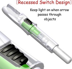 6PCS Lighted Nocks for Arrows with .246/ .244/ .233/ .204/ .165 Inside Diamet…