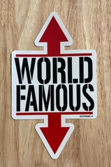 Supreme World Famous Sticker SS26 Authentic Brand New Spring Summer