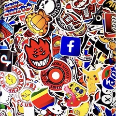(2 Pack) Random Sticker Pack Mystery Phone Laptop Etc. (2 Stickers)
